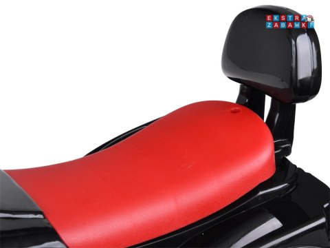 Motorek Chopper na akumulator - czarny, 1x20W 6V/4.5Ah, efekty świetlne i dźwiękowe [PA0305]