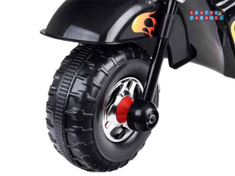 Motorek Chopper na akumulator - czarny, 1x20W 6V/4.5Ah, efekty świetlne i dźwiękowe [PA0305]