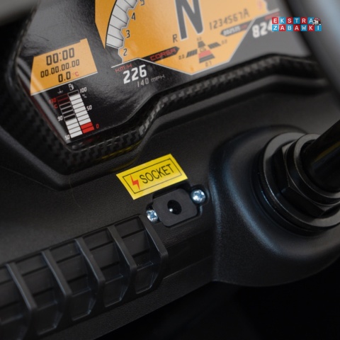 Niebieskie Lamborghini Aventador SV Strong na akumulator - 1x200W, 24V/14Ah, pompowane koła, bezszczotkowy - [A8803.STRONG]