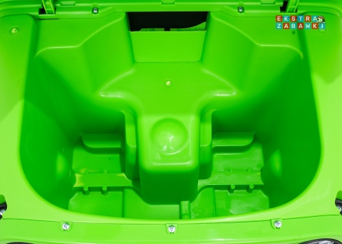 Zielony Jeep Wrangler Rubicon LIFT modelu JWR555 na akumulator - 4x200W 24V/7Ah, ekoskóra, EVA, Bluetooth, pilot [JWR556]