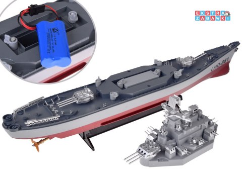 [RC0736] Zdalnie sterowany ogromny statek pancernik LHD-881 skala 1:390