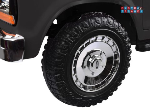 Klasyczny Ford Bronco dwuosobowy Pickup na akumulator - czarny, 4x4 24V/7Ah, RVA, ekoskóra, pilot, Bluetooth [PA0338]