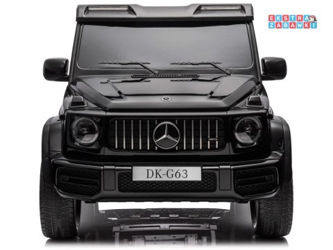 Mercedes G klasa 63 AMG 2-osobowy na akumulator - czarny, 4x200W 24V/7Ah, MP4, lakierowana karoseria, ekoskóra, pilot [PA0309]