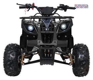 Czarny quad spalinowy WILDPEAK 110cc - jednocylindrowy, czterosuw, pompowane opony, rozrusznik [ATV006]