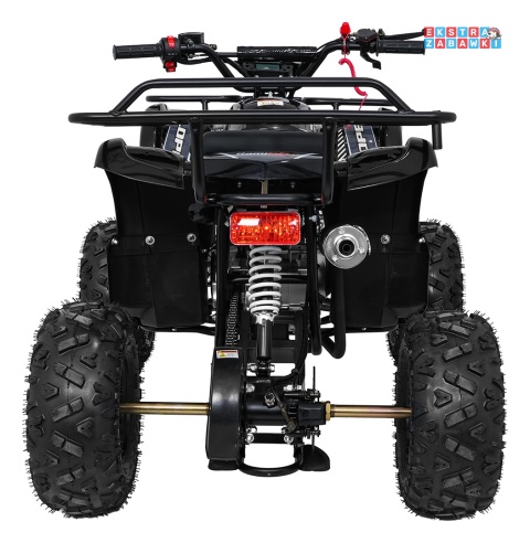 Czarny quad spalinowy WILDPEAK 110cc - jednocylindrowy, czterosuw, pompowane opony, rozrusznik [ATV006]