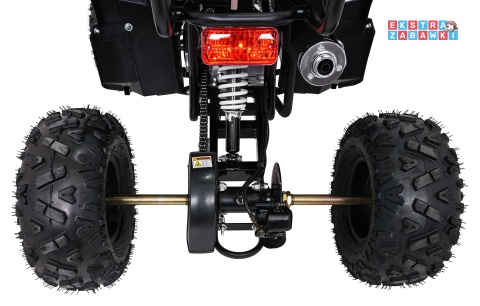Czarny quad spalinowy WILDPEAK 110cc - jednocylindrowy, czterosuw, pompowane opony, rozrusznik [ATV006]