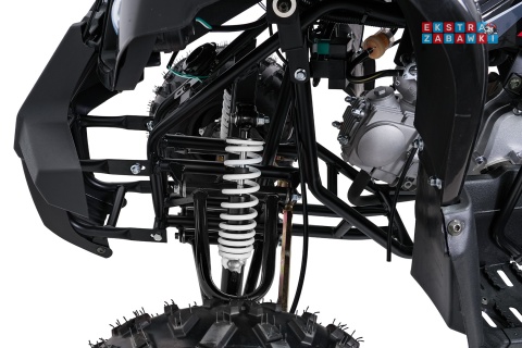 Czarny quad spalinowy WILDPEAK 110cc - jednocylindrowy, czterosuw, pompowane opony, rozrusznik [ATV006]