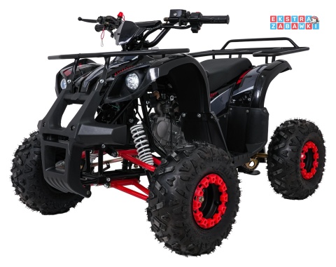 Czerwony quad spalinowy WILDPEAK 110cc - jednocylindrowy, czterosuw, pompowane opony, rozrusznik [ATV006]
