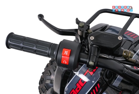 Czerwony quad spalinowy WILDPEAK 110cc - jednocylindrowy, czterosuw, pompowane opony, rozrusznik [ATV006]
