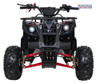 Czerwony quad spalinowy WILDPEAK 110cc - jednocylindrowy, czterosuw, pompowane opony, rozrusznik [ATV006]