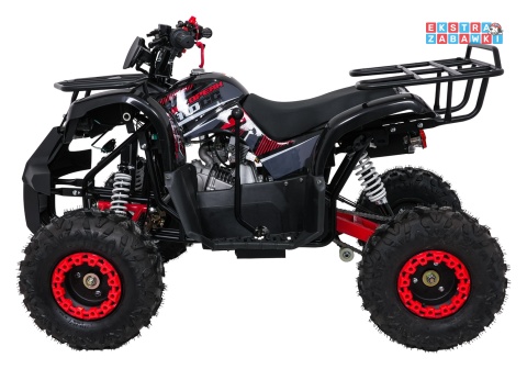 Czerwony quad spalinowy WILDPEAK 110cc - jednocylindrowy, czterosuw, pompowane opony, rozrusznik [ATV006]