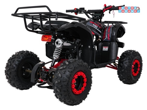 Czerwony quad spalinowy WILDPEAK 110cc - jednocylindrowy, czterosuw, pompowane opony, rozrusznik [ATV006]