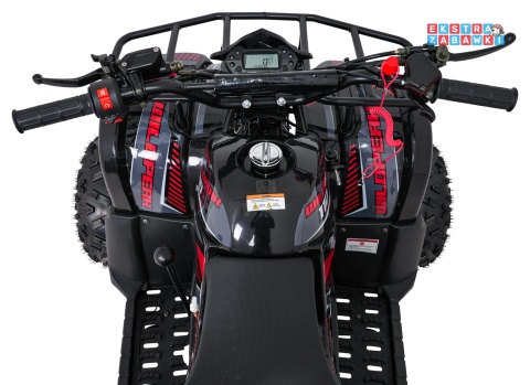Czerwony quad spalinowy WILDPEAK 110cc - jednocylindrowy, czterosuw, pompowane opony, rozrusznik [ATV006]