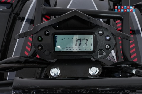 Czerwony quad spalinowy WILDPEAK 110cc - jednocylindrowy, czterosuw, pompowane opony, rozrusznik [ATV006]