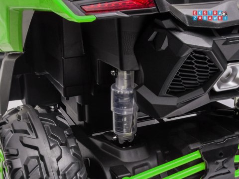 Buggy Can-am Maverick CA001 2-osobowy na akumulator - zielony, 4x200W 24V/7Ah, EVA, 3-punktowe pasy, LED, MP3 [PA0287]