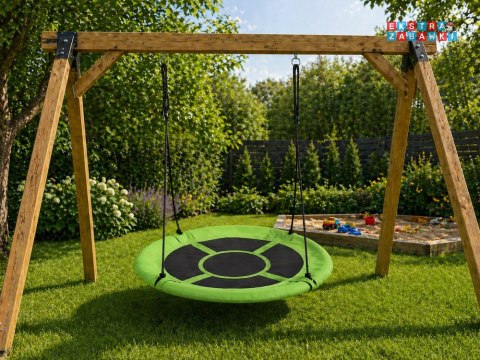 Huśtawka bocianie gniazdo okrągła śr. 100cm - max. obciążenie 250kg [SP0877]