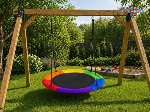 Huśtawka bocianie gniazdo okrągła śr. 100cm - max. obciążenie 250kg [SP0878]