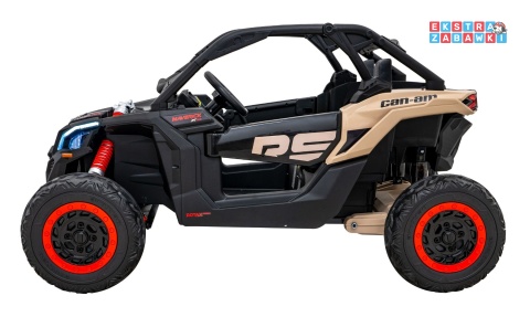 Maverick Turbo RR buggy dwuosobowy na akumulator - beżowy, 4x200W 24V/14Ah, koła EVA, ekoskóra, LED [DK-CA001]