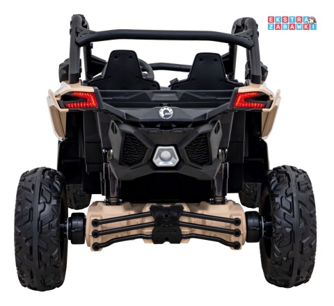 Maverick Turbo RR buggy dwuosobowy na akumulator - beżowy, 4x200W 24V/14Ah, koła EVA, ekoskóra, LED [DK-CA001]
