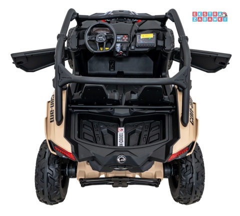 Maverick Turbo RR buggy dwuosobowy na akumulator - beżowy, 4x200W 24V/14Ah, koła EVA, ekoskóra, LED [DK-CA001]