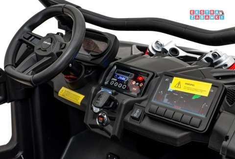 Maverick Turbo RR buggy dwuosobowy na akumulator - beżowy, 4x200W 24V/14Ah, koła EVA, ekoskóra, LED [DK-CA001]