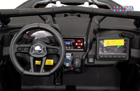 Maverick Turbo RR buggy dwuosobowy na akumulator - beżowy, 4x200W 24V/14Ah, koła EVA, ekoskóra, LED [DK-CA001]