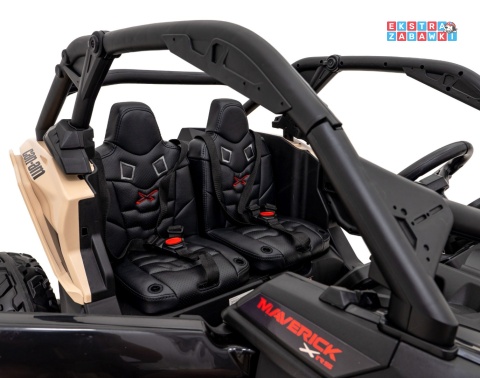 Maverick Turbo RR buggy dwuosobowy na akumulator - beżowy, 4x200W 24V/14Ah, koła EVA, ekoskóra, LED [DK-CA001]
