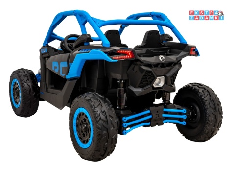 Maverick Turbo RR buggy dwuosobowy na akumulator - niebieski, 4x200W 24V/14Ah, koła EVA, ekoskóra, LED [DK-CA001]