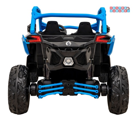 Maverick Turbo RR buggy dwuosobowy na akumulator - niebieski, 4x200W 24V/14Ah, koła EVA, ekoskóra, LED [DK-CA001]