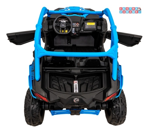 Maverick Turbo RR buggy dwuosobowy na akumulator - niebieski, 4x200W 24V/14Ah, koła EVA, ekoskóra, LED [DK-CA001]