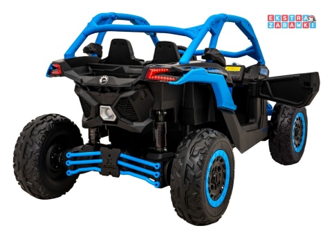Maverick Turbo RR buggy dwuosobowy na akumulator - niebieski, 4x200W 24V/14Ah, koła EVA, ekoskóra, LED [DK-CA001]