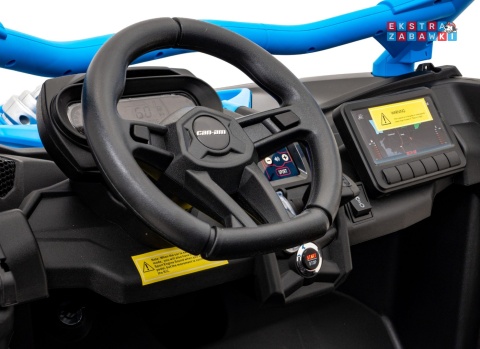 Maverick Turbo RR buggy dwuosobowy na akumulator - niebieski, 4x200W 24V/14Ah, koła EVA, ekoskóra, LED [DK-CA001]
