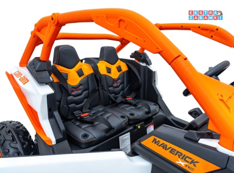 Maverick Turbo RR buggy dwuosobowy na akumulator - pomarańczowy, 4x200W 24V/14Ah, koła EVA, ekoskóra, LED [DK-CA001]