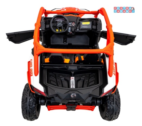 Maverick Turbo RR buggy dwuosobowy na akumulator - pomarańczowy, 4x200W 24V/14Ah, koła EVA, ekoskóra, LED [DK-CA001]