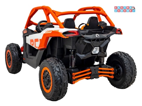 Maverick Turbo RR buggy dwuosobowy na akumulator - pomarańczowy, 4x200W 24V/14Ah, koła EVA, ekoskóra, LED [DK-CA001]