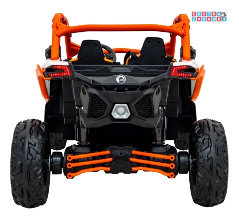 Maverick Turbo RR buggy dwuosobowy na akumulator - pomarańczowy, 4x200W 24V/14Ah, koła EVA, ekoskóra, LED [DK-CA001]