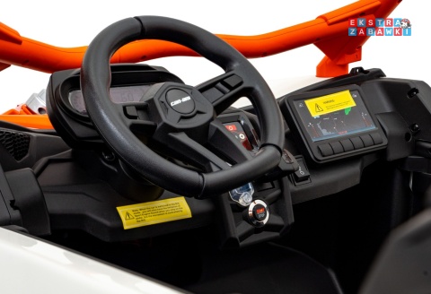Maverick Turbo RR buggy dwuosobowy na akumulator - pomarańczowy, 4x200W 24V/14Ah, koła EVA, ekoskóra, LED [DK-CA001]