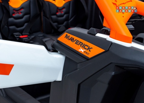 Maverick Turbo RR buggy dwuosobowy na akumulator - pomarańczowy, 4x200W 24V/14Ah, koła EVA, ekoskóra, LED [DK-CA001]