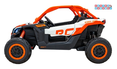 Maverick Turbo RR buggy dwuosobowy na akumulator - pomarańczowy, 4x200W 24V/14Ah, koła EVA, ekoskóra, LED [DK-CA001]