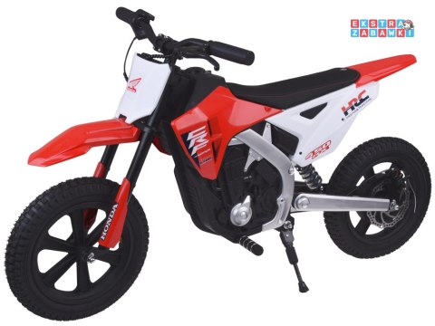 Motorek cross HONDA CRF 450RX na akumulator - czerwony, 1x250W 24V/5Ah, do 22km/h, pompowane koła, bezszczotkowy silnik [PA0345]