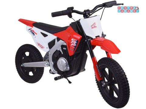 Motorek cross HONDA CRF 450RX na akumulator - czerwony, 1x250W 24V/5Ah, do 22km/h, pompowane koła, bezszczotkowy silnik [PA0345]