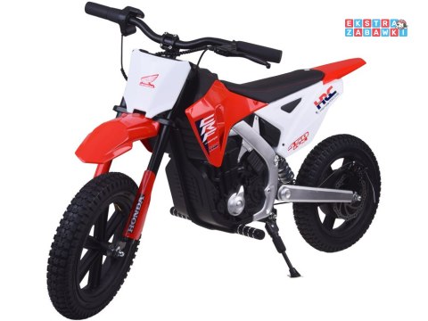 Motorek cross HONDA CRF 450RX na akumulator - czerwony, 1x250W 24V/5Ah, do 22km/h, pompowane koła, bezszczotkowy silnik [PA0345]