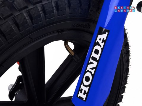 Motorek cross HONDA CRF 450RX na akumulator - niebieski, 1x250W 24V/5Ah, 22km/h, pompowane koła, bezszczotkowy silnik [PA0345]