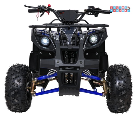 Niebieski quad spalinowy WILDPEAK 110cc - jednocylindrowy, czterosuw, pompowane opony, rozrusznik [ATV006]