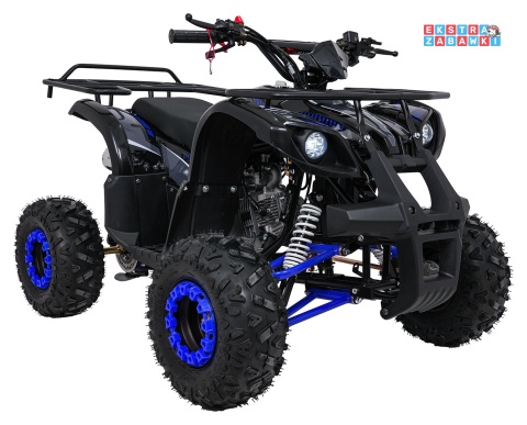 Niebieski quad spalinowy WILDPEAK 110cc - jednocylindrowy, czterosuw, pompowane opony, rozrusznik [ATV006]