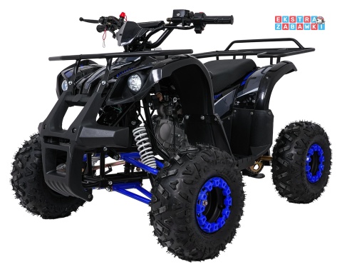 Niebieski quad spalinowy WILDPEAK 110cc - jednocylindrowy, czterosuw, pompowane opony, rozrusznik [ATV006]