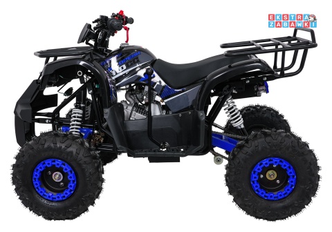 Niebieski quad spalinowy WILDPEAK 110cc - jednocylindrowy, czterosuw, pompowane opony, rozrusznik [ATV006]