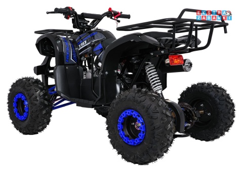 Niebieski quad spalinowy WILDPEAK 110cc - jednocylindrowy, czterosuw, pompowane opony, rozrusznik [ATV006]