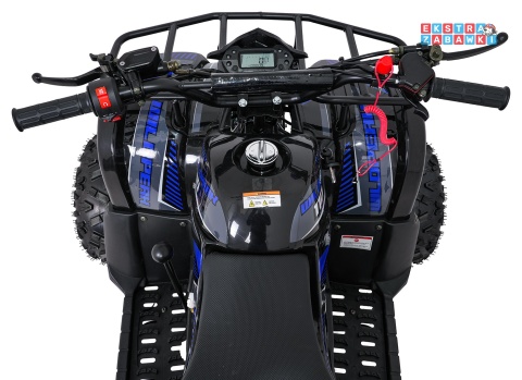 Niebieski quad spalinowy WILDPEAK 110cc - jednocylindrowy, czterosuw, pompowane opony, rozrusznik [ATV006]
