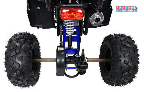 Niebieski quad spalinowy WILDPEAK 110cc - jednocylindrowy, czterosuw, pompowane opony, rozrusznik [ATV006]